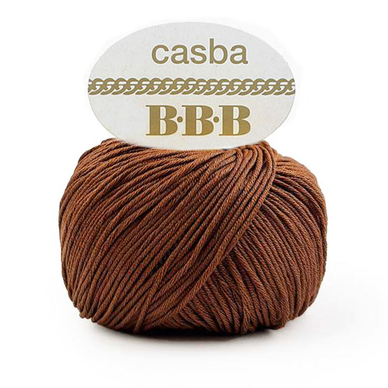 כסבה חוט כותנה מבריקה ואיכותית לסריגת יד CASBA 50g/127m