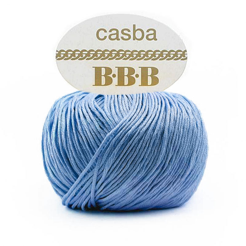 כסבה חוט כותנה מבריקה ואיכותית לסריגת יד CASBA 50g/127m
