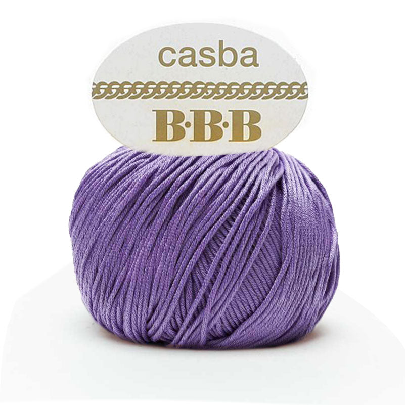 כסבה חוט כותנה מבריקה ואיכותית לסריגת יד CASBA 50g/127m