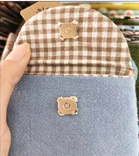 זוג סוגרי מגנט לתפירה לתיק