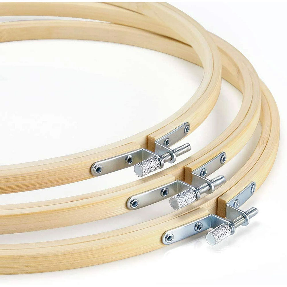 חישוק במבוק טבעי לרקמה או קישוט 10-40 ס״מ