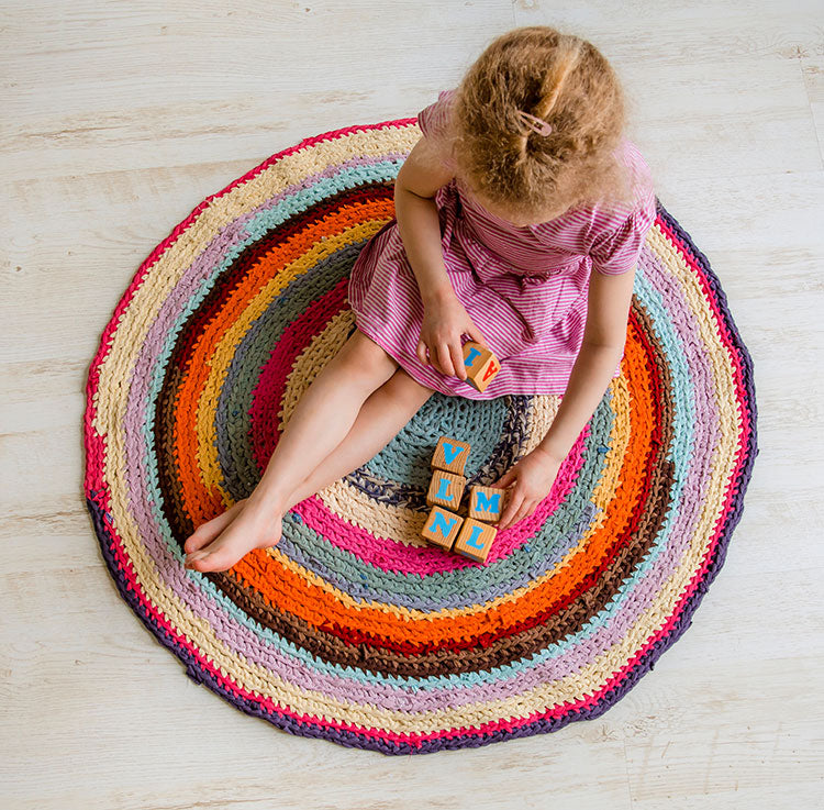 חוטי טריקו לסריגת שטיחים ואביזרים לבית MACCHERONI 600g