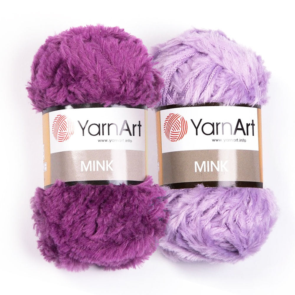 מינק חוט סריגה פרוותי למסרגות 6-7 MINK