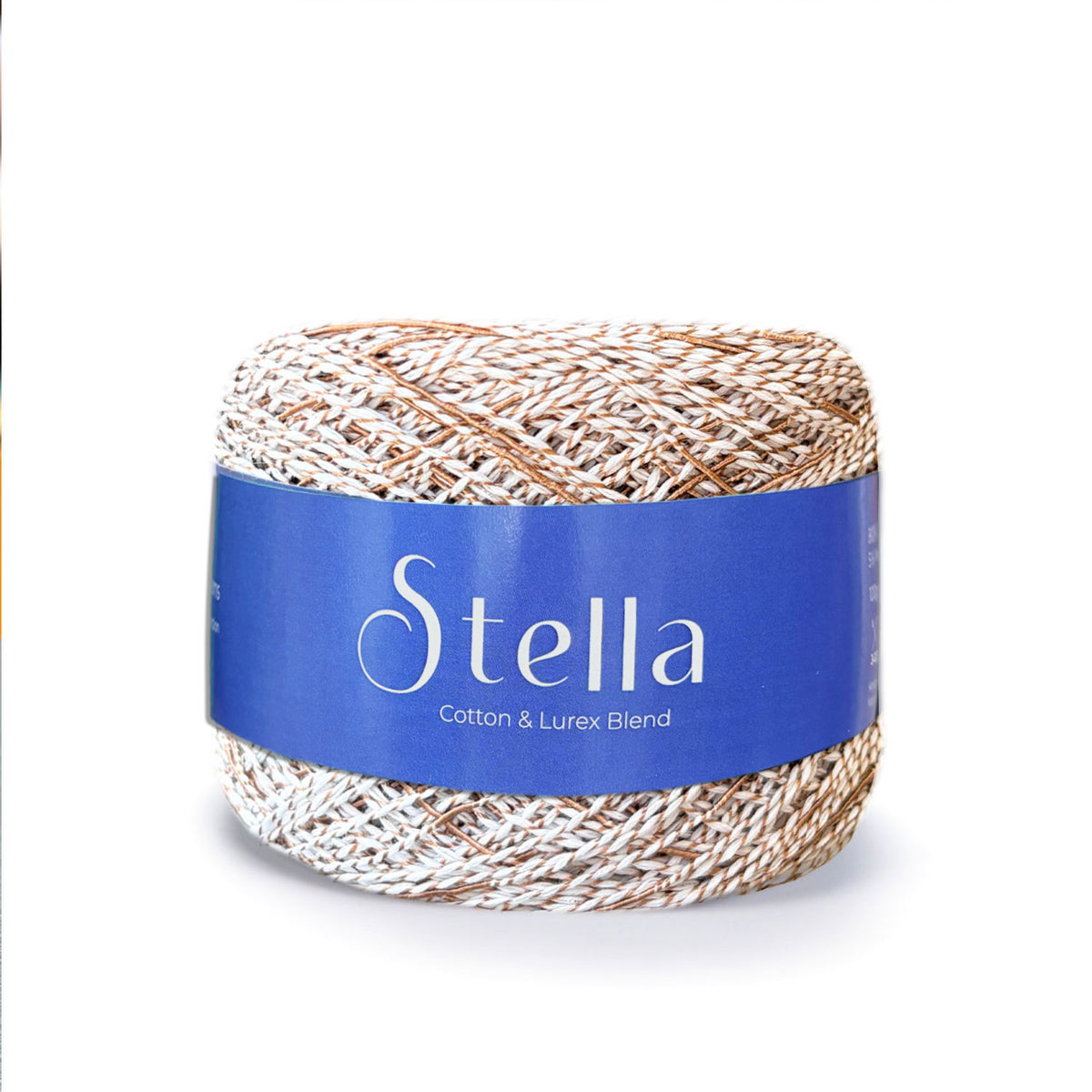 Stella כותנה איטלקית עם אפקט מלאנג׳ עדין ולורקס 100g/380m