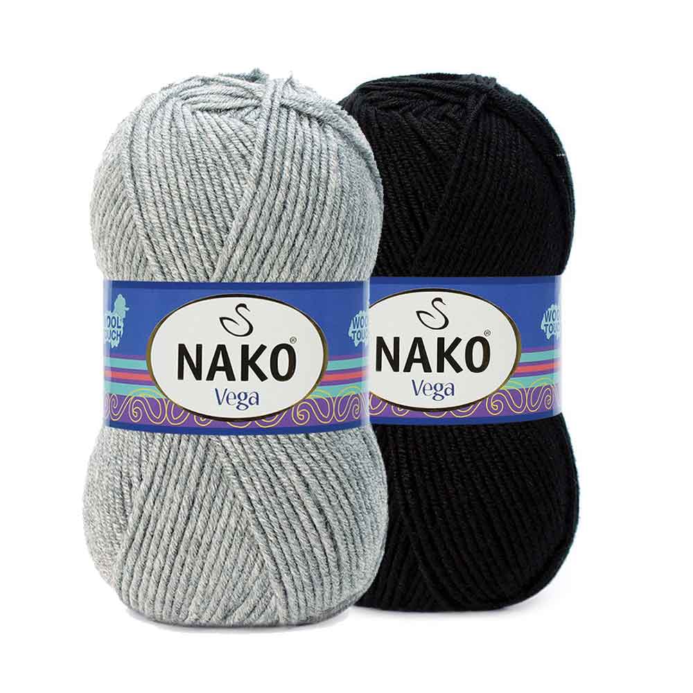 צמר אקרילן מעולה, מבחר גדול של צבעים למסרגות 4-6 VEGA