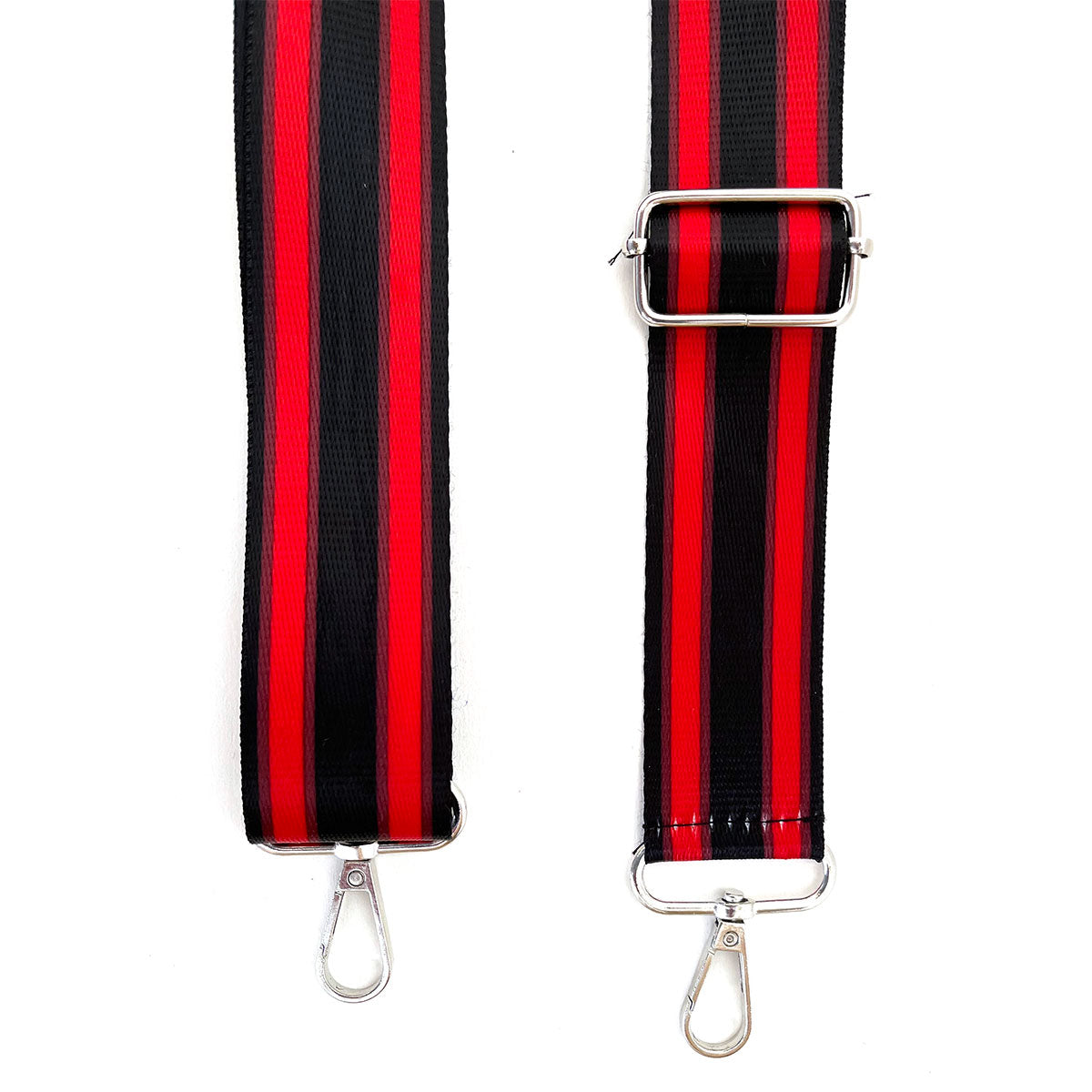 רצועת תיק פסים אדום/שחור