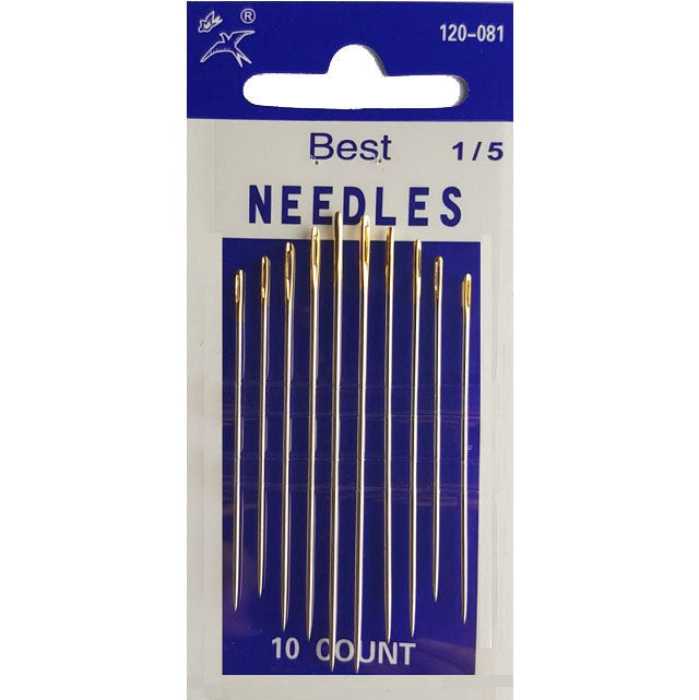 סט מחטים לתפירה ראש מוזהב