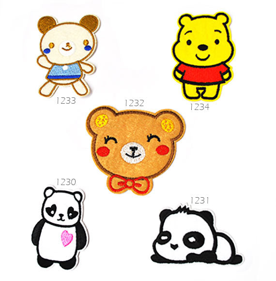 אפליקציות בגיהוץ דמויות דובונים