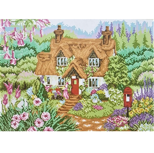 ערכת רקמה בד גבינה מודפס עם חוטים 128