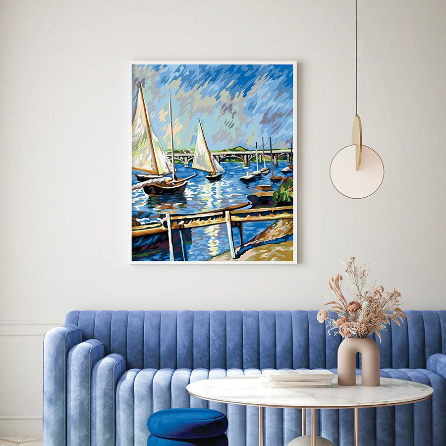 בד קנבס לרקמה עם ציור מודפס בגודל 60X70 ס״מ 134.5187