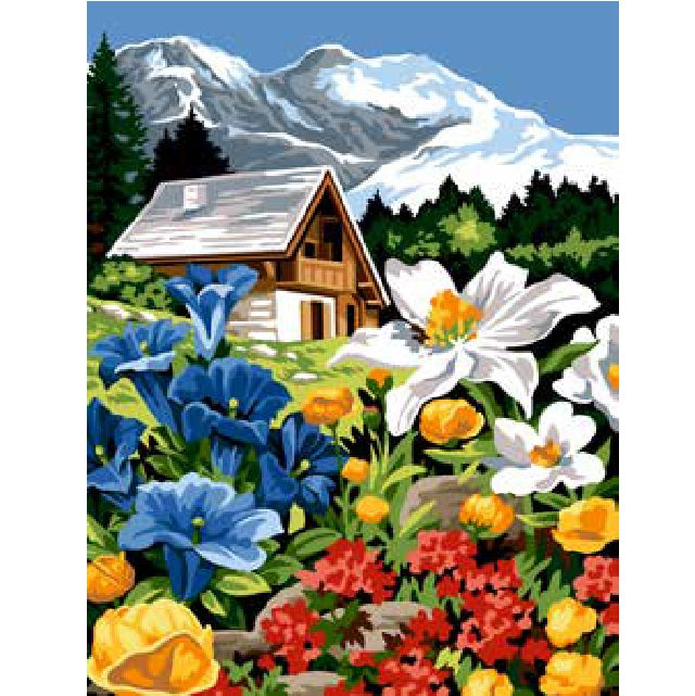 גובלן לרקמה עם ציור מודפס 152.55