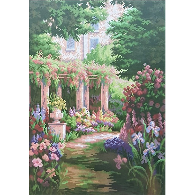 ערכת רקמה בד גבינה מודפס עם חוטים 167