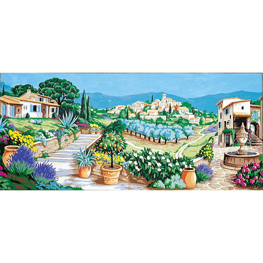 בד קנבס לרקמה עם ציור מודפס בגודל 130X65 ס״מ 173.3096