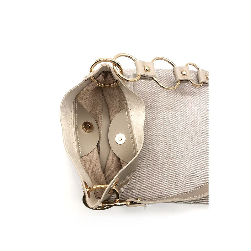 בטנה לתיק עם מגנט וכיס פנימי