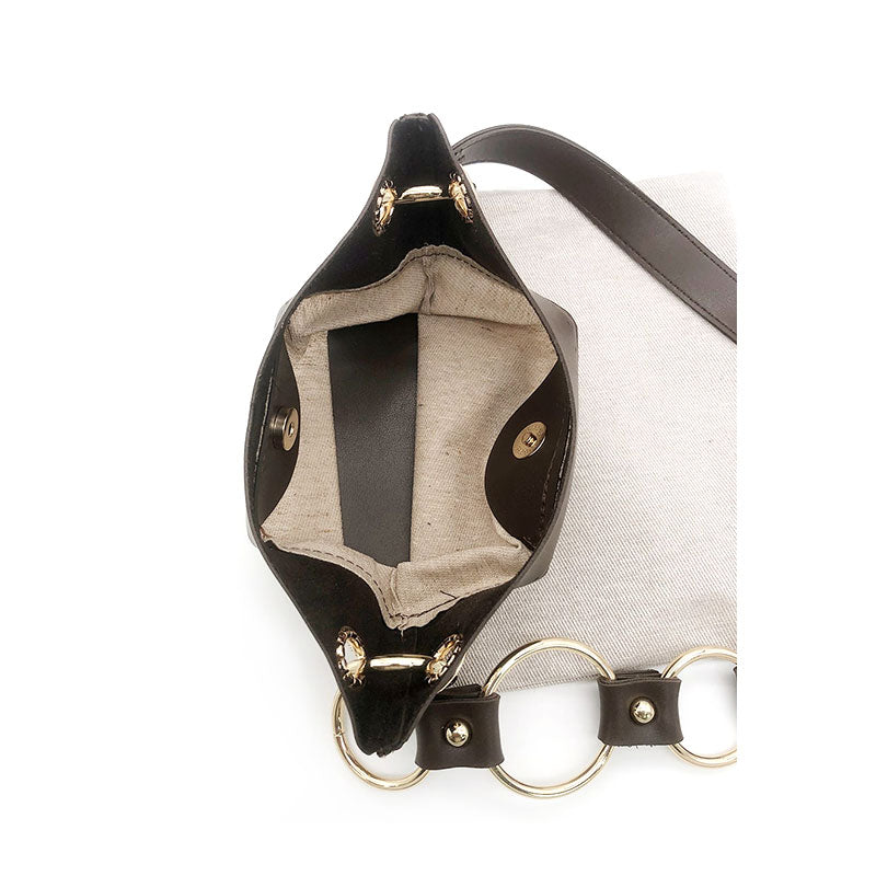 בטנה לתיק עם מגנט וכיס פנימי