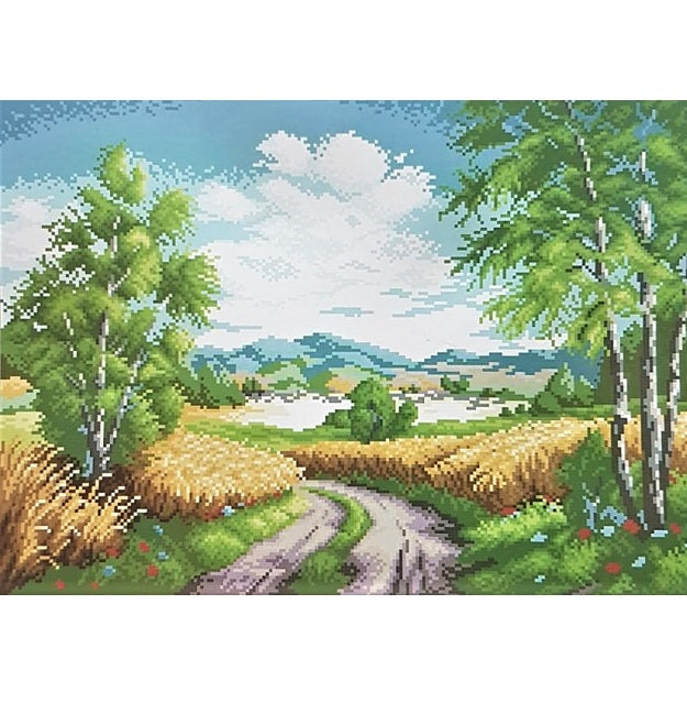 ערכת רקמה בד גבינה מודפס עם חוטים 240