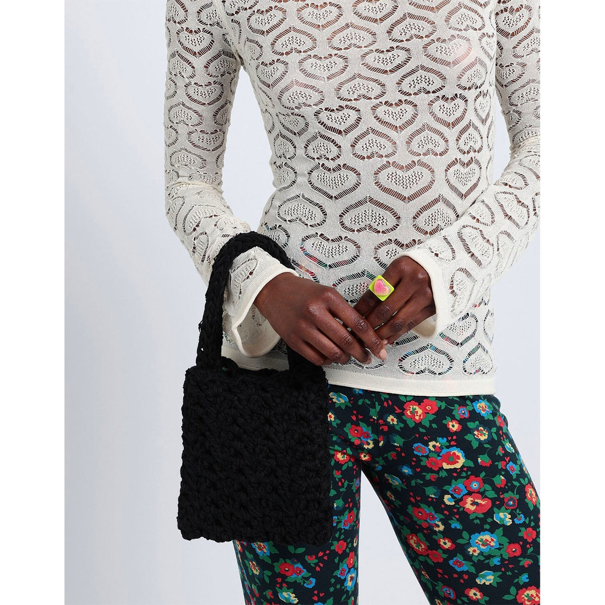 דוגמאות סריגת תיק במסרגה אחת