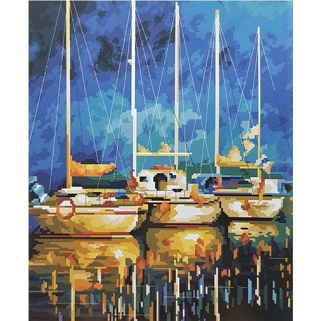 ערכת רקמה בד גבינה מודפס עם חוטים 400