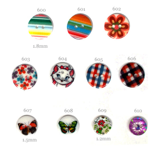 כפתורים מפלסטיק צבעוני