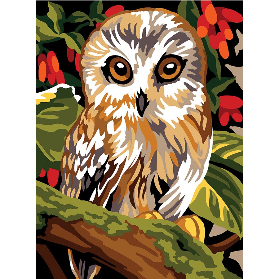 בד קנבס לרקמה עם ציור מודפס גודל 40X50 ס״מ 926.360