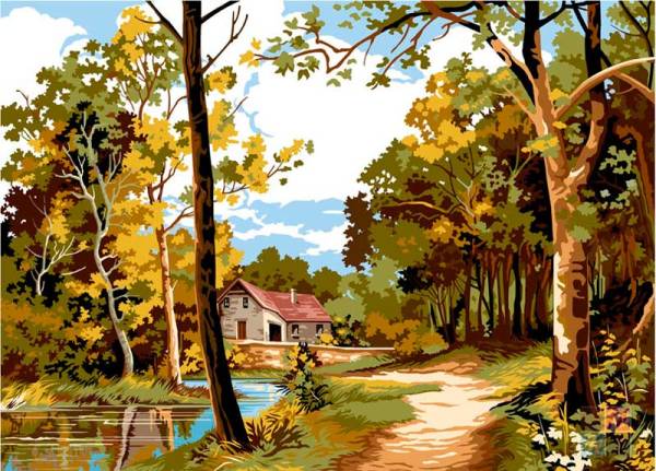 גובלן לרקמה עם ציור מודפס 929.534