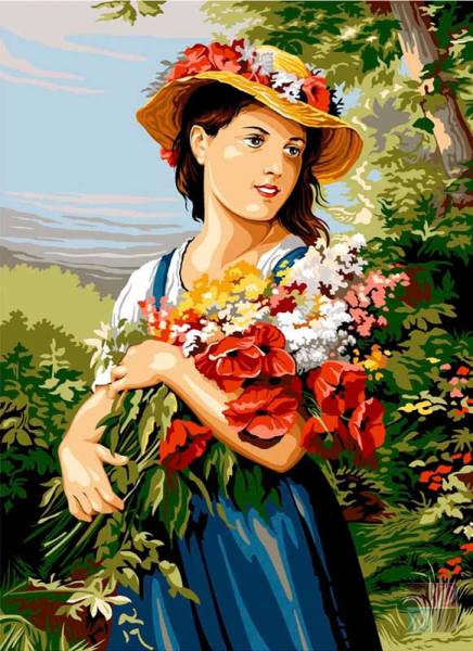 גובלן לרקמה עם ציור מודפס 929.535