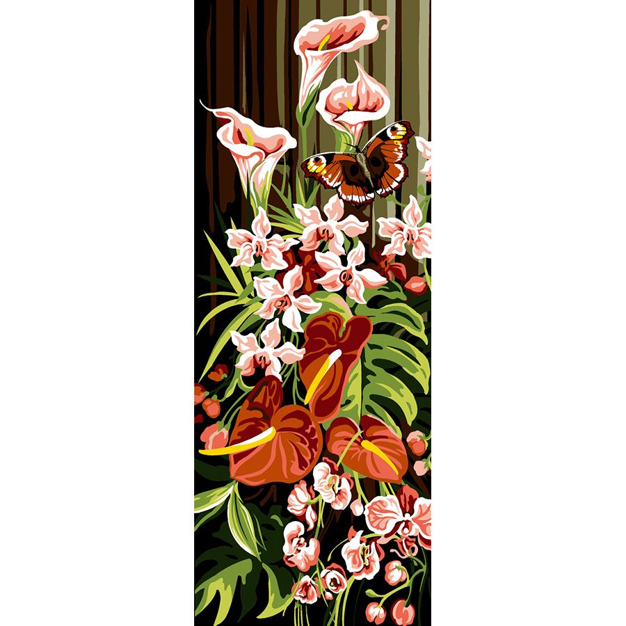 בד קנבס לרקמה עם ציור מודפס בגודל 25X60 ס״מ 950.142