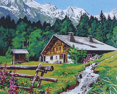 גובלן לרקמה עם ציור מודפס 981.139