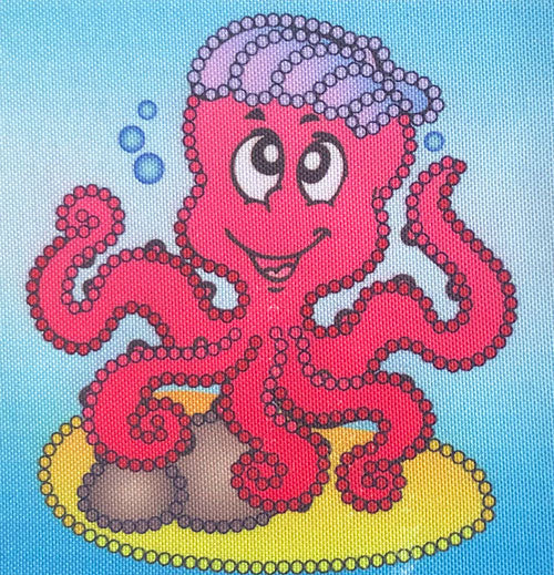 ערכת רקמה מודפס עם חרוזים BL039