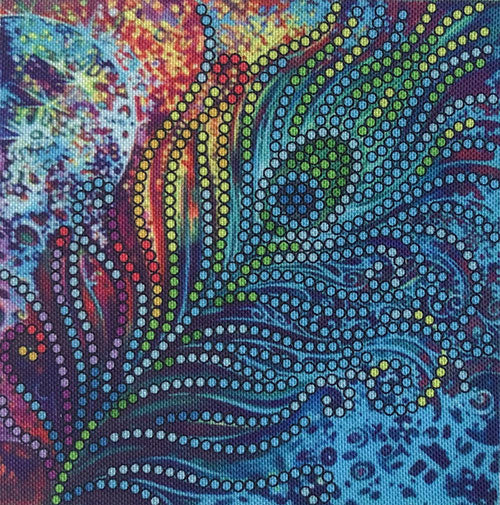 ערכת רקמה מודפס עם חרוזים BL048