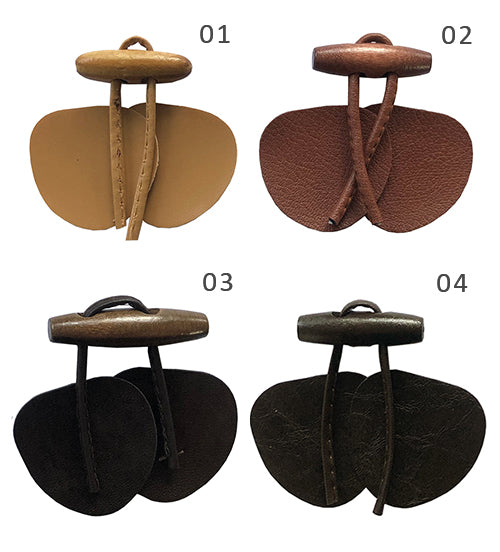 כפתור דקורטיבי מעץ לסריגים ולמעילים