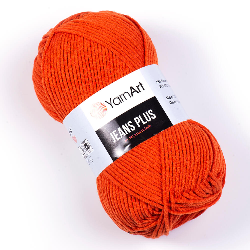 חוטי כותנה לסריגת תיקים, בובות ושמכות JEANS PLUS 100g/160m