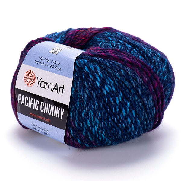 חוטי סריגת צבעים מתחלפים PACIFIC CHUNKY