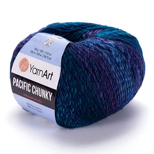 חוטי סריגת צבעים מתחלפים PACIFIC CHUNKY