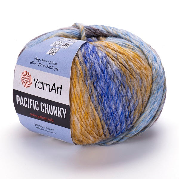חוטי סריגת צבעים מתחלפים PACIFIC CHUNKY