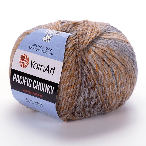 חוטי סריגת צבעים מתחלפים PACIFIC CHUNKY
