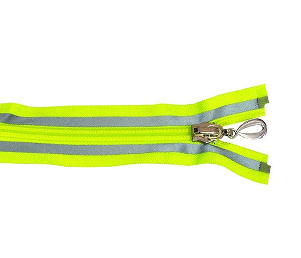 רוכסן פטנט מחזיר אור עם שיניי ספירלה