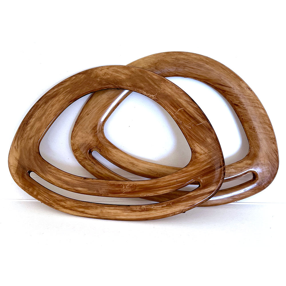 ידיות לתיק דמוי עץ בצורת D