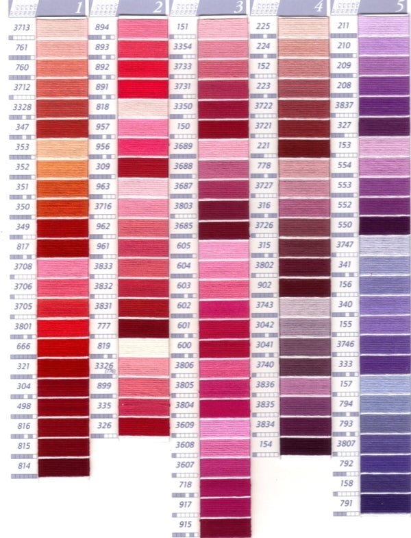 חוטי רקמה מולינה צרפת (0648-0817