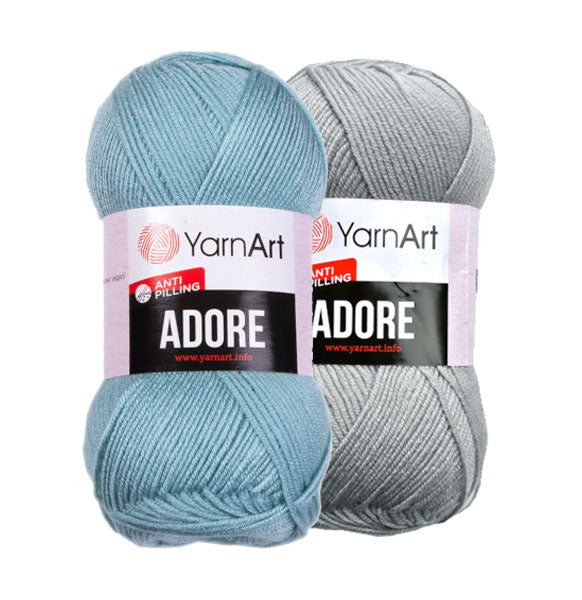 YarnArt Adore Anti-Pilling Yarn, White - 357