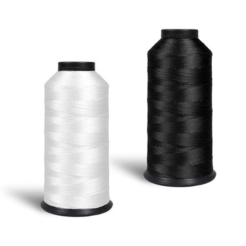 חוט ניילון לתפירה לבן/שחור