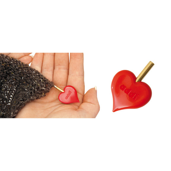 זוג מעצורי לב למסרגות אדי-קליק