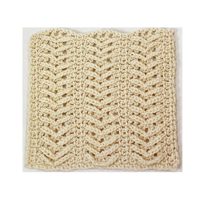 תרשים סריגה במסרגה אחת אלכסונים