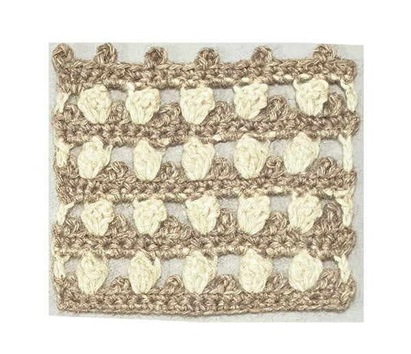 תרשים סריגה במסרגה אחת פופקורן