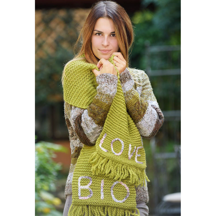 צעיף ירוק LOVE BIO