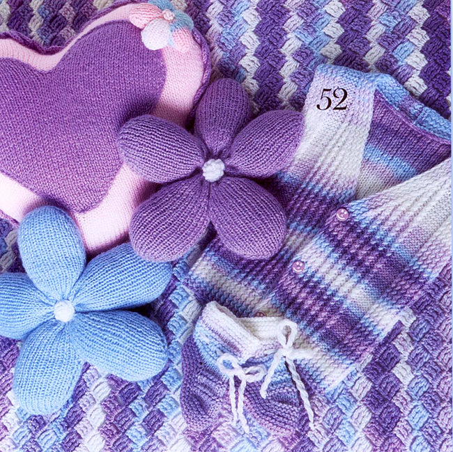 הוראות סריגה אפודה ונעליים לתינוק