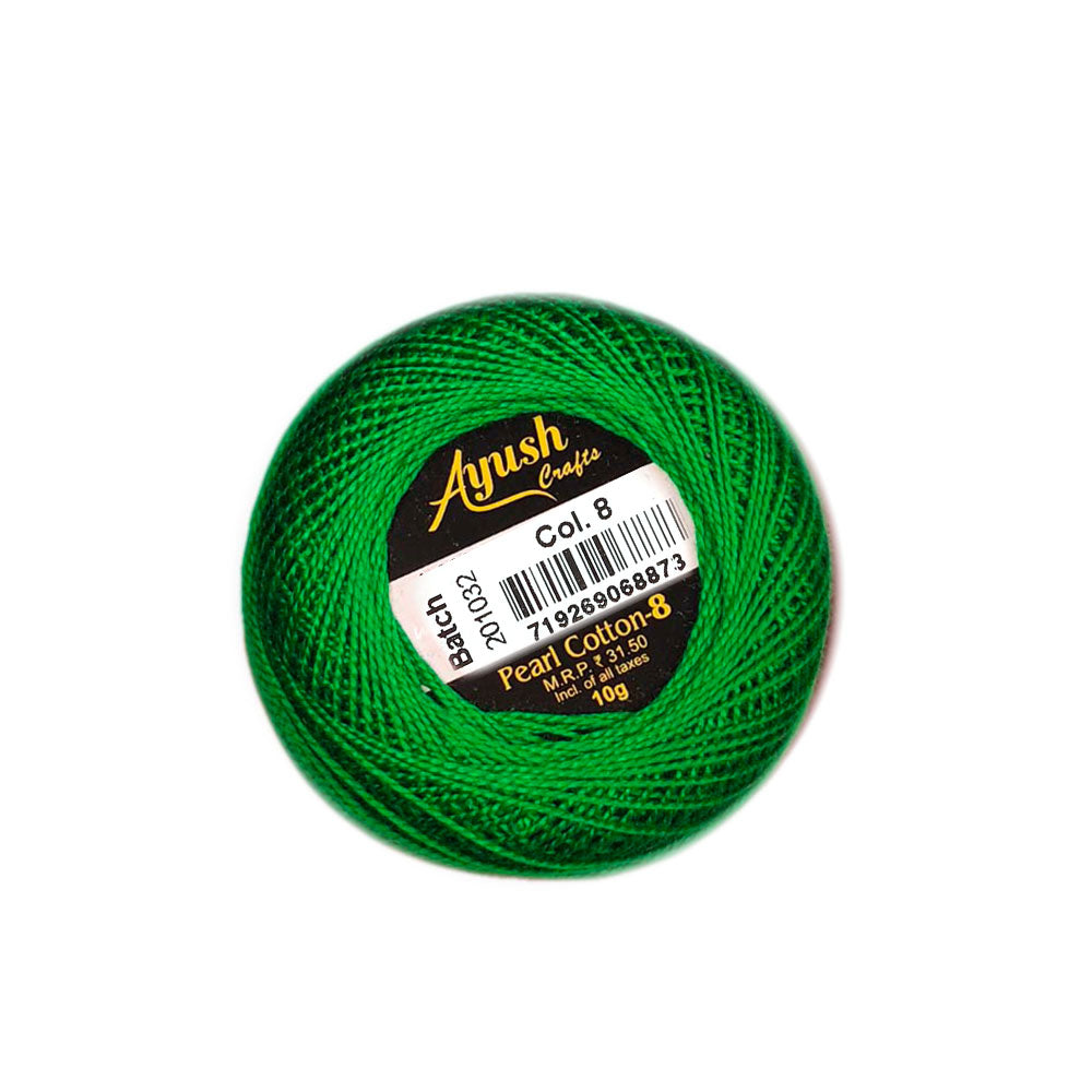 חוט 8 לרקמה וסריגת כיפות PEARL COTTON