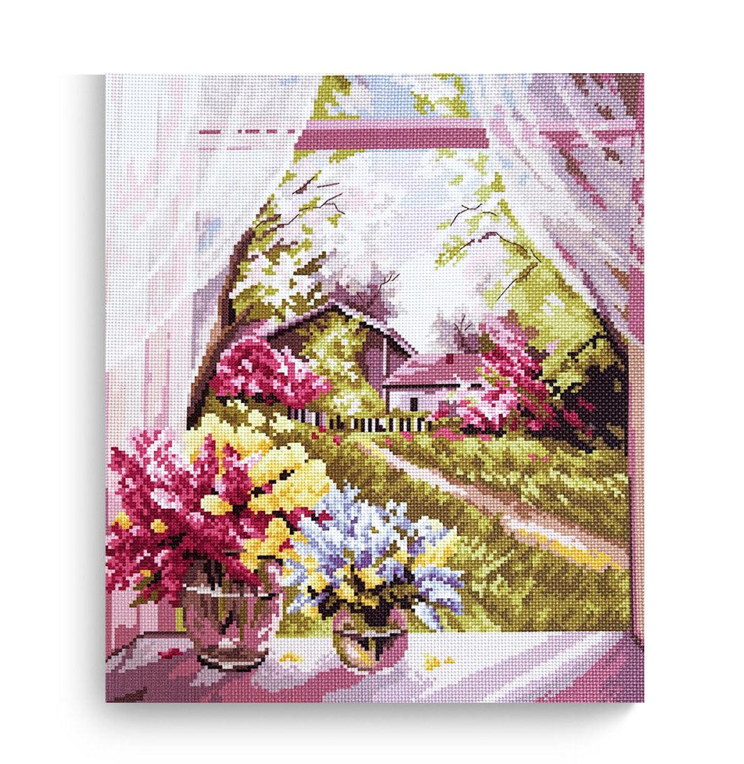 ערכת רקמה מודפסת על בד אידה 50X40 ס״מ Art.0403