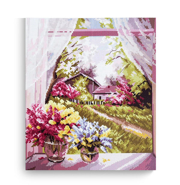 ערכת רקמה מודפסת על בד אידה 50X40 ס״מ Art.0403