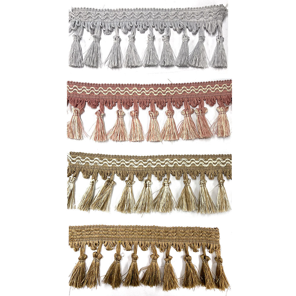 פרנזים גדילים אפור/ורוד/בז׳